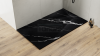 BESCO Brodzik prostokątny 120x80 Vexo Marble Black 120 VMB-120-80-P