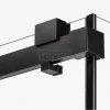 NEW TRENDY Kabina prysznicowa SOFTI BLACK X 1D prostokątna L 100x90x200 szkło czyste 8mm Active Shield 2.0 EXK-5377