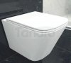 AQUAFORM - miska wc GETAFE STORM Rimless z deską duroplastową SLIM wolnoopadającą, kolor biały  CE-MW-002-11-STORM