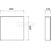 CERSANIT - Szafka łazienkowa wisząca z lustrem COLOUR / EASY biała  S571-026