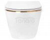 REA - Misa WC podwieszana CARLO Mini Tornado NFQ (Noise-Free Quiet) GOLD EDGE