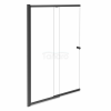 BESCO Parawan wannowy przesuwny 100x150 Easy Slide Gun Metal 100 PESGM-2S