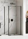 NEW TRENDY Kabina prysznicowa przesuwna SMART BLACK 130x90 EXK-4140