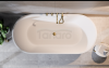 BESCO Wanna wolnostojąca Deeva 150x75 + maskownica odpływu biała #WWA-150-DBI