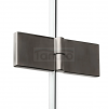 NEW TRENDY Kabina prysznicowa 70x90 New Soleo Gunmetal Brushed, Drzwi składane, podwójne K-2243
