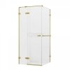 New Trendy Avexa Gold kabina prysznicowa  90x90 szkło czyste 6 mm złoto szczotkowane EXK-3018