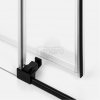 NEW TRENDY Drzwi prysznicowe przesuwne SOFTI BLACK 150x200 samodomykające EXK-3955