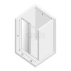 NEW TRENDY Drzwi prysznicowe przesuwne SOFTI BLACK  100x200 samodomykające EXK-3950