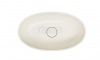 OMNIRES umywalka nablatowa, 50 x 32 cm SHELL M+ white sand mat (WS) SHELL500UNWS