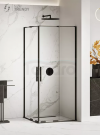 NEW TRENDY Kabina prysznicowa przesuwna SMART BLACK 80x90x200 EXK-4160