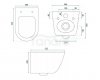 REA - Misa WC podwieszana EDDY N Tornado Rimless