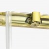 NEW TRENDY Kabina prysznicowa przyścienna PRIME LIGHT GOLD 100x80x200 K-1101/K-1129