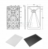 BESCO Brodzik prostokątny 160x90x3,2 Vexo Black 160 BVB-160-90-P