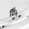 NEW TRENDY Kabina prysznicowa SUVIA 2D półokrągła R55 U 80x80x185 szkło satynowe 5mm K-3573