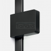 NEW TRENDY Kabina prysznicowa walk in Eventa Black Chrome. Jednoelementowa, z dodatkową ścianką 130x200 EXK-6313