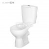 CERSANIT - Wc kompakt 613 ARTECO 010 New CleanOn z deską duroplastową, antybakteryjną, wolnoopadającą z funkcją łatwego wypinania  K667-052