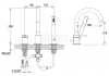 KOHLMAN Bateria wannowa czarny mat AXEL QB241AB