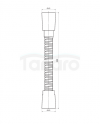 OMNIRES wąż prysznicowy, 150 cm chrom połysk 023-XCR