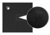 POLIMAT Brodzik posadzkowy kwadratowy GEOS czarny struktura kamienia 80x80x1,5 00379