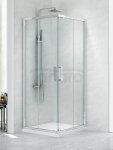 NEW TRENDY Kabina prostokątna drzwi przesuwne NEW PRAKTIC 90x100x195 K-0492