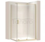 REA - Kabina Prysznicowa MONTANA Gold Brush / Złota Szczotkowana 110x80  /drzwi 110 + ścianka 80/
