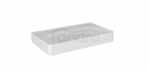 KROFAM - Umywalka meblowa MOSS - Solid Surface 70cm, biały bez otworu na baterię  MO 7140X-0