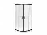 BESCO Kabina półokrągła Modern Black 90x90x190 MPB-90-190-C