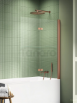 NEW TRENDY Parawan nawannowy New Soleo Copper Brushed 110x140, dwuelementowy P-0137/P-0138
