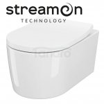 CERSANIT - Set b252 miska zawieszana INVERTO streamon z deską duroplastową S701-432