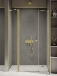 NEW TRENDY Drzwi wnękowe NEW SOLEO LIGHT GOLD PLUS 1D U 120x195 czyste 6mm Active Shield 2.0 D-0958A
