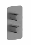 ARMATURA KRAKÓW KFA Bateria termostatyczna podtynkowa MALAGA GUN METAL GREY 5759-001-61