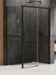 NEW TRENDY Kabina prysznicowa prostokątna PRIME BLACK 150x90x200 drzwi przesuwne black mat
