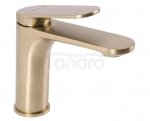 REA - Bateria Umywalkowa MARCO Brush Gold / Złota Szczotkowana Niska