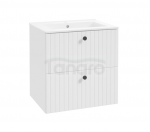 DEFTRANS Fuego D60 szafka podumywalkowa wisząca z 2 szufladami biały mat 001-D-06015