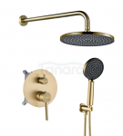 REA Zestaw natryskowy podtynkowy Rea Foster Złoty Szczotkowany + BOX