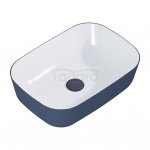 ELITA UMYWALKA NABLATOWA RENI BICOLOR WHITE HG / NAVY BLUE MATT RE040460896170