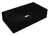 MIRRAGIO Umywalka FARO R MIRASTONE CZARNA Z BROKATEM 0002246