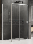 NEW TRENDY Kabina prysznicowa Prime 120x100, drzwi przesuwne, wejście od strony ściany  K-1207/K-1235
