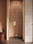 NEW TRENDY Drzwi wnękowe New Soleo Gold Brushed, pojedyncze, składane 100x195 D-0755A/D-0756A