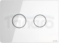 CERSANIT - Przycisk pneumatyczny ACCENTO Circle szkło białe  S97-055