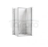 REA - Kabina Prysznicowa PRIMO SLIDE CHROM uchylne drzwi 110 + ścianka 90