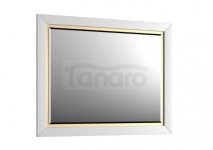 KROFAM - Lustro CHIC 100x80cm, biały satyna CH2 10095-0/43Z-W