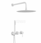 ARMATURA KRAKÓW KFA zestaw prysznicowy podtynkowy z baterią 3-otworową 2-funkcyjną MOZA WHITE 5039-511-44