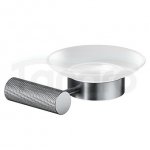 CERSANIT - Mydelniczka ścienna czarna gun metal  S951-896