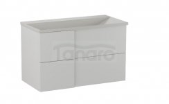 KROFAM - Szafka pod umywalkę EDGE 90 cm, biało-szary  ED 9070-48Z-W