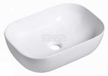 AQUAFORM - umywalka nablatowa MALAGA owalna 46x33 cm, kolor biały  AQ.448-0151146