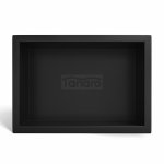 BALNEO WALL-BOX ONE Black Półka wnękowa ze stali nierdzewnej czarna 30x20x10 cm