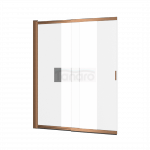 EXCELLENT Liner parawan nawannowy 110x140 cm rozsuwany 2-częściowy lewy / prawy, miedziany szczotkowany KAEX.2960.1100.LP