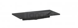 KROFAM - Umywalka kwarcowa EDGE 90cm z otworem na baterię, czarny  ED 9046-O-45