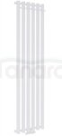 AQUAFORM - Grzejnik łazienkowy ASAMI PLUS pionowy 1500X512 625W / przył. dolne 50MM z wieszakami biały  GRŁ-G/AP-1500X512-B